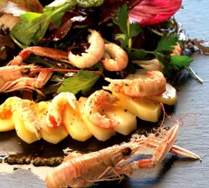 Salade de Princesse Amandine® aux langoustines