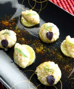 Petites bouchées de Princesse Amandine® aux Saint Jacques