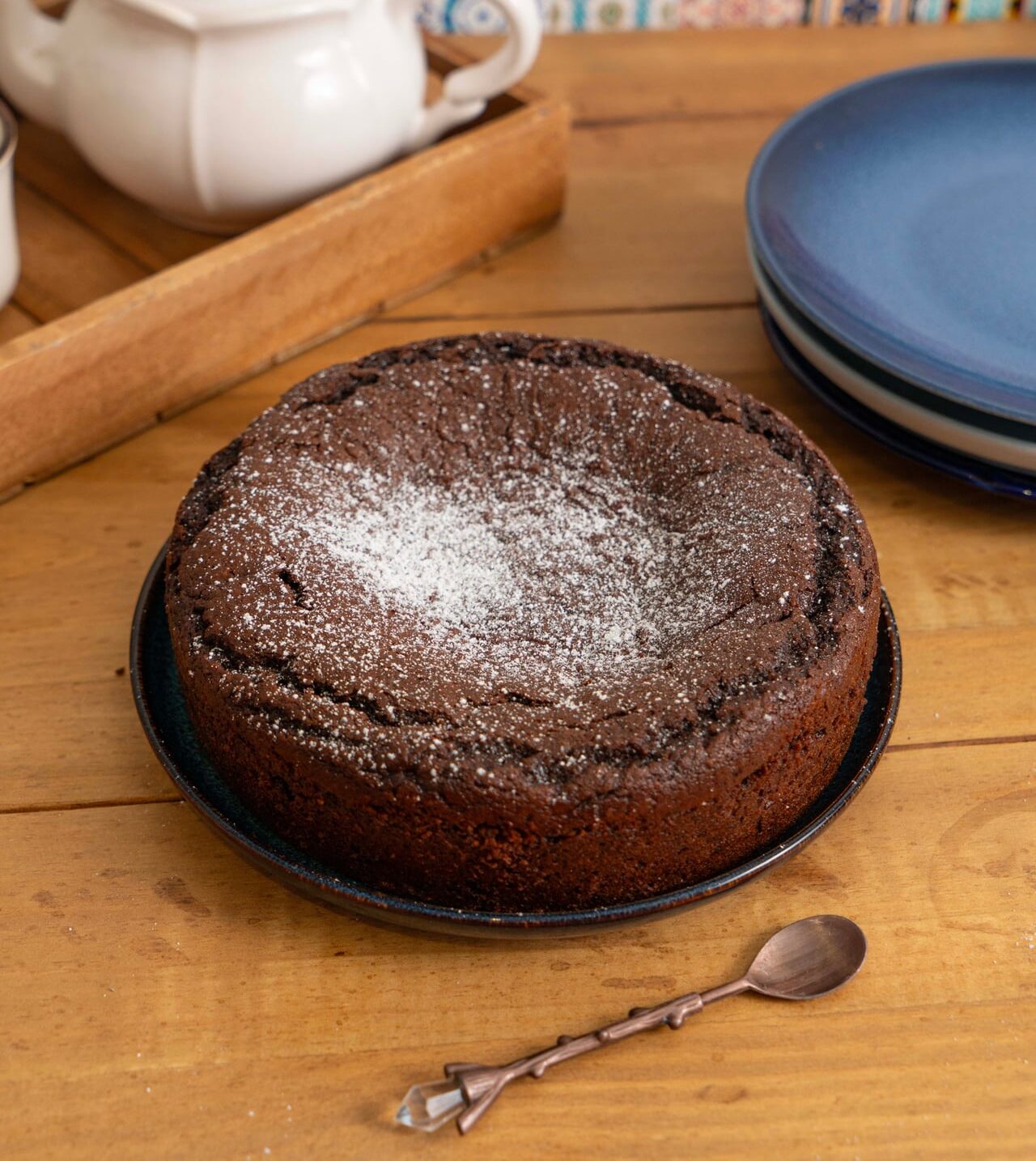 Gâteau fondant pomme de terre & chocolat